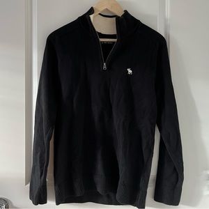 Abercrombie Half-Zip Black Sweater